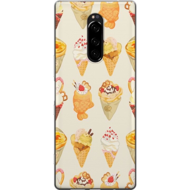 Mobile case for Sony Xperia 1 with Glassy design