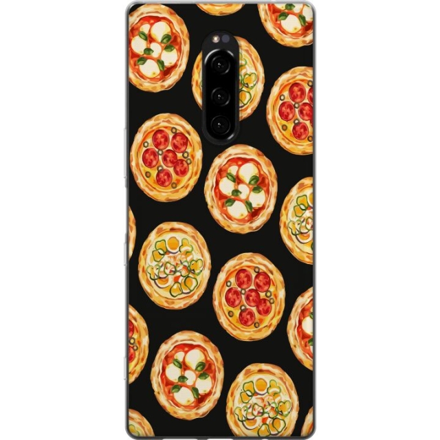 Mobile case for Sony Xperia 1 with Pizza design
