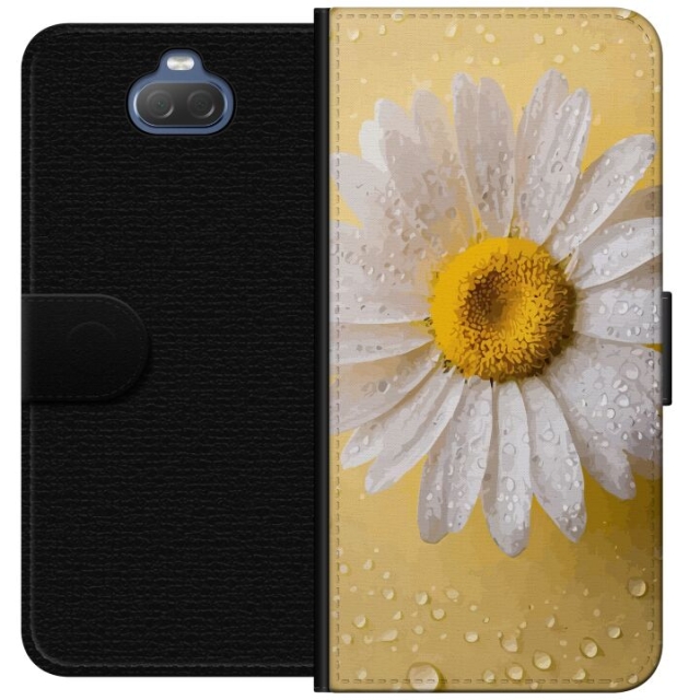 Wallet case for Sony Xperia 10 with Porslinsblomma design