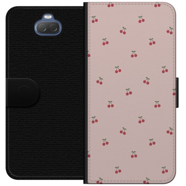 Wallet case for Sony Xperia 10 with Cherry design