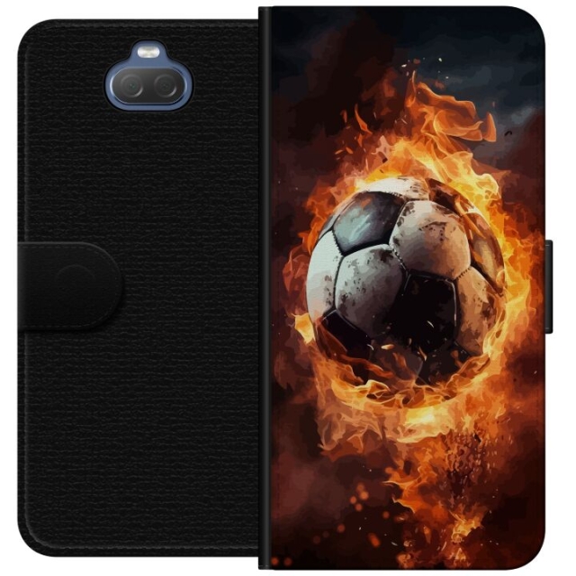 Wallet case for Sony Xperia 10 with Football design