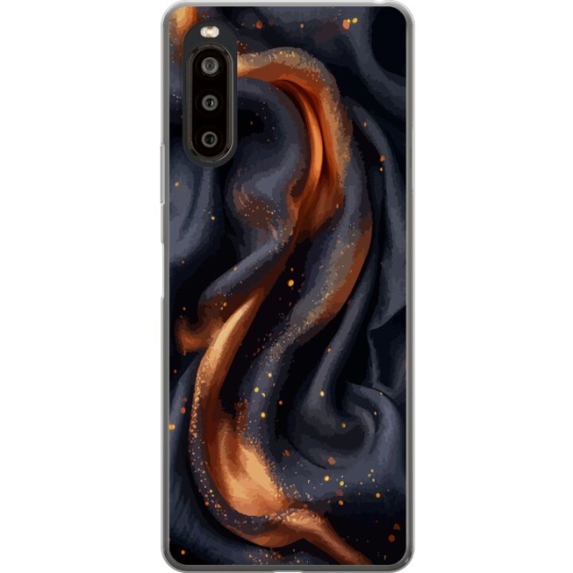 Mobile case for Sony Xperia 10 II with Fiery silk design