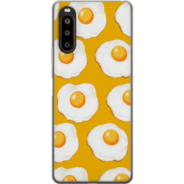 Mobile case for Sony Xperia 10 II with Fried egg design