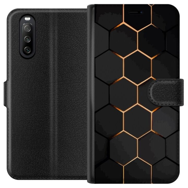 Wallet case for Sony Xperia 10 III with Luxurious Pattern design