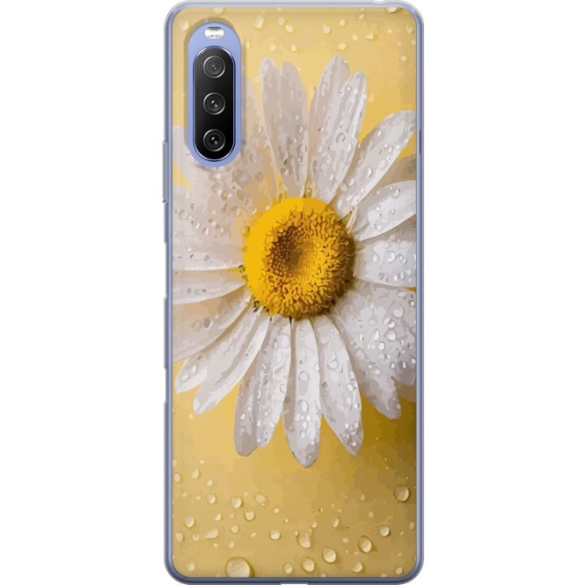 Mobile case for Sony Xperia 10 III with Porslinsblomma design