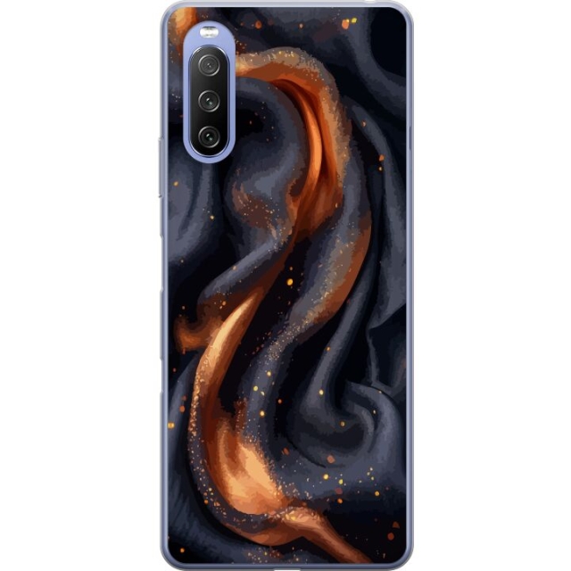 Mobile case for Sony Xperia 10 III with Fiery silk design