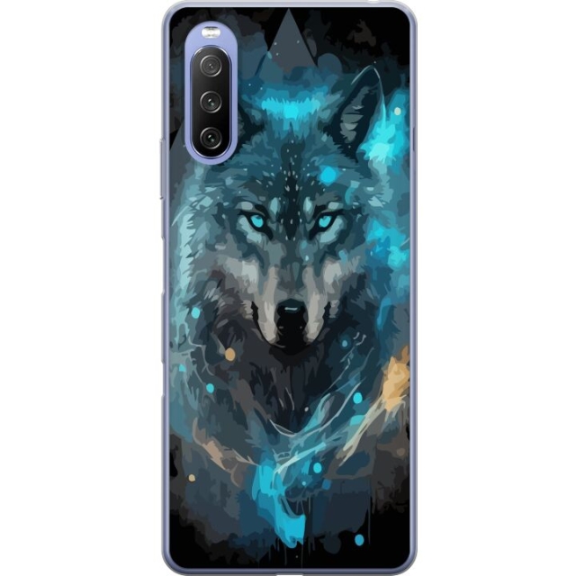 Mobile case for Sony Xperia 10 III with Wolf design