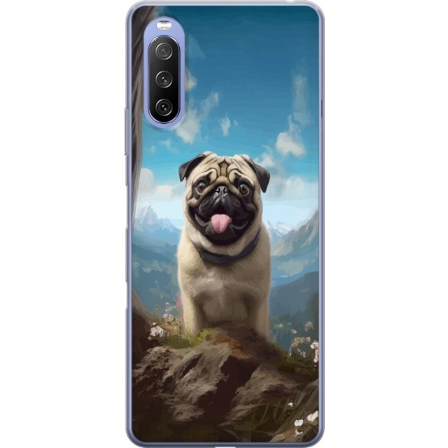 Mobile case for Sony Xperia 10 III with Happy Dog design