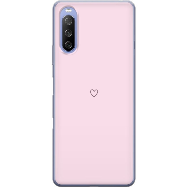 Mobile case for Sony Xperia 10 III with Heart design