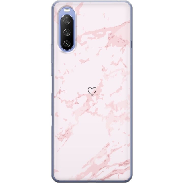 Mobile case for Sony Xperia 10 III with Pink Heart design