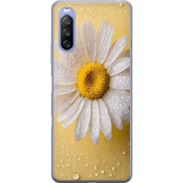 Mobile case for Sony Xperia 10 III Lite with Porslinsblomma design