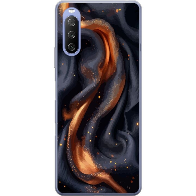 Mobile case for Sony Xperia 10 III Lite with Fiery silk design