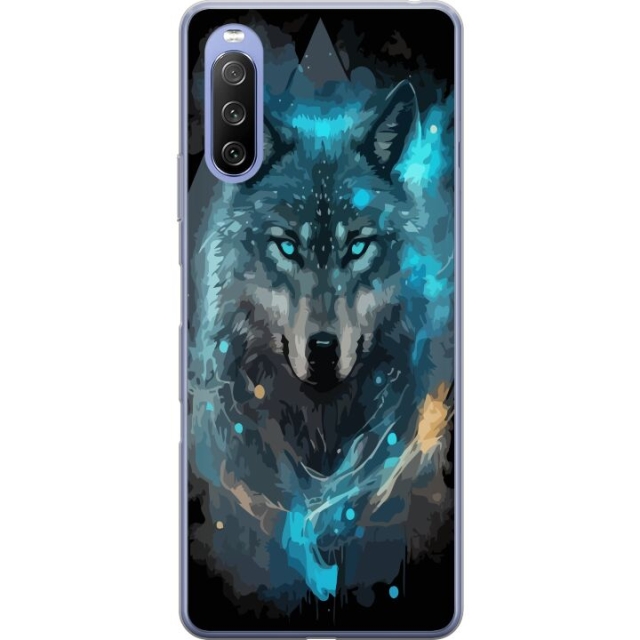 Mobile case for Sony Xperia 10 III Lite with Wolf design