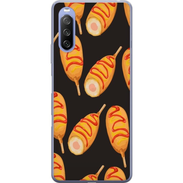 Mobile case for Sony Xperia 10 III Lite with Chicken drumstick design
