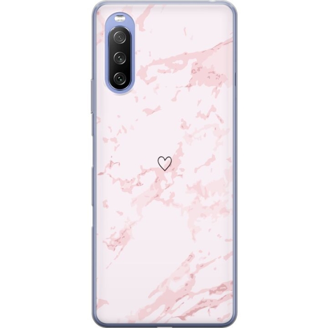 Mobile case for Sony Xperia 10 III Lite with Pink Heart design