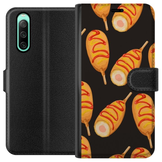 Wallet case for Sony Xperia 10 IV with Chicken drumstick design