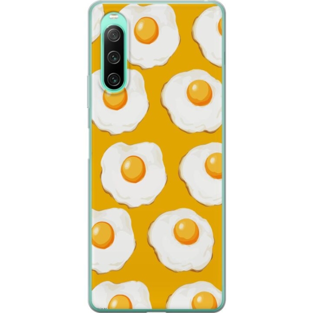 Mobile case for Sony Xperia 10 IV with Fried egg design