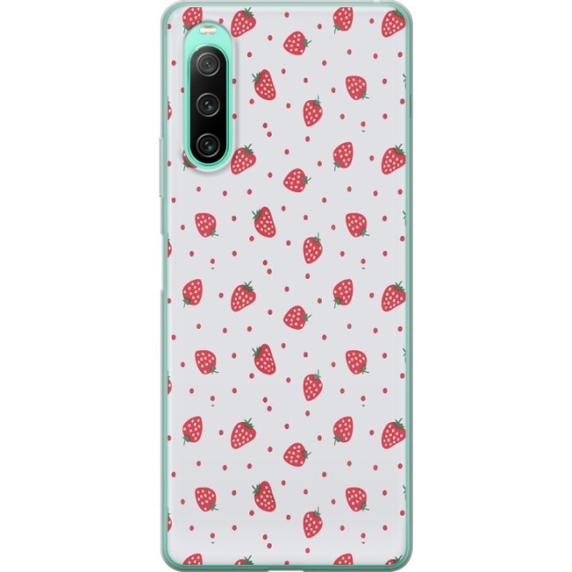 Mobile case for Sony Xperia 10 IV with Strawberries design