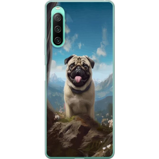 Mobile case for Sony Xperia 10 IV with Happy Dog design