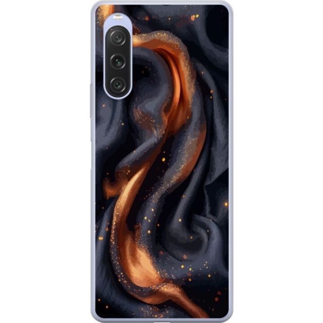 Mobile case for Sony Xperia 10 V with Fiery silk design