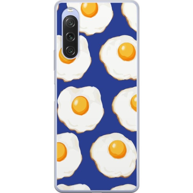 Mobile case for Sony Xperia 10 V with Fried eggs design