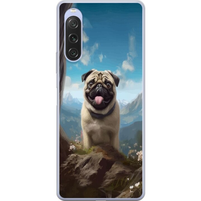 Mobile case for Sony Xperia 10 V with Happy Dog design