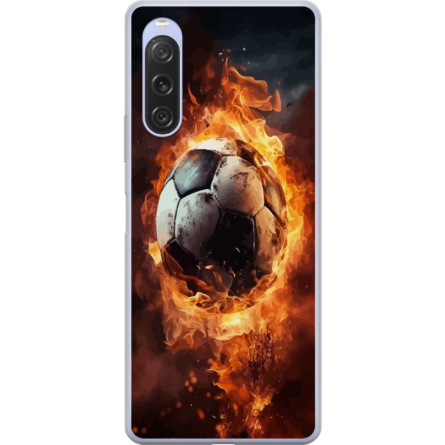Mobile case for Sony Xperia 10 V with Football design