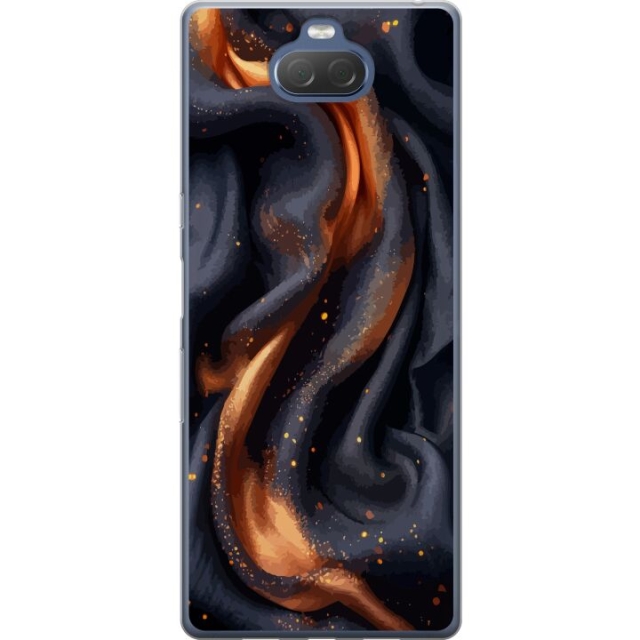 Mobile case for Sony Xperia 10 Plus with Fiery silk design