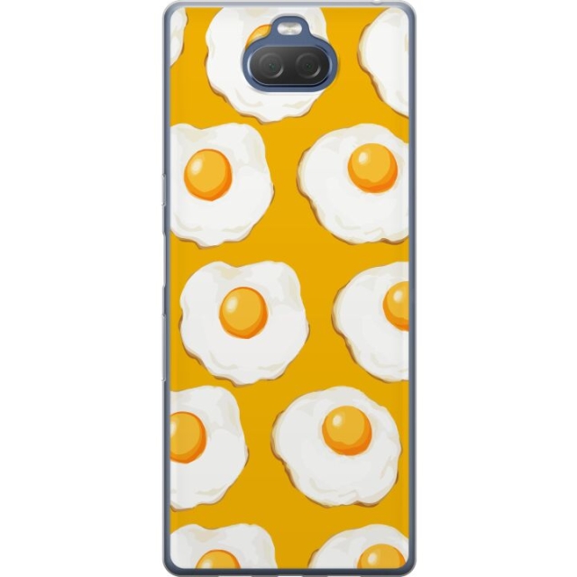 Mobile case for Sony Xperia 10 Plus with Fried egg design