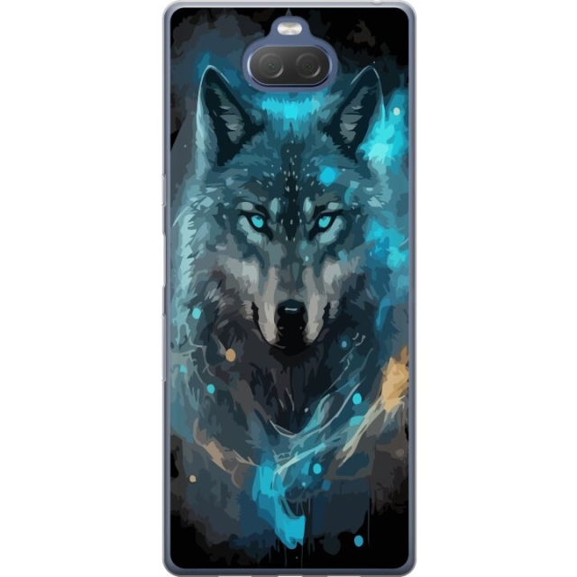 Mobile case for Sony Xperia 10 Plus with Wolf design