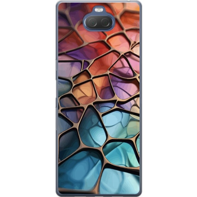 Mobile case for Sony Xperia 10 Plus with Metallic pattern design