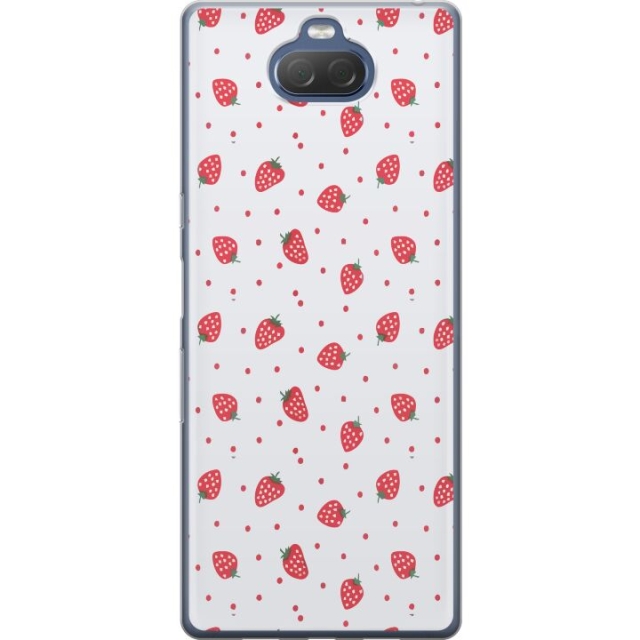 Mobile case for Sony Xperia 10 Plus with Strawberries design