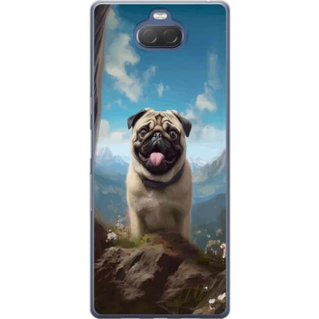 Mobile case for Sony Xperia 10 Plus with Happy Dog design