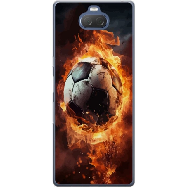Mobile case for Sony Xperia 10 Plus with Football design