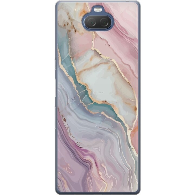 Mobile case for Sony Xperia 10 Plus with Marble design
