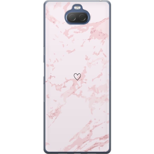 Mobile case for Sony Xperia 10 Plus with Pink Heart design