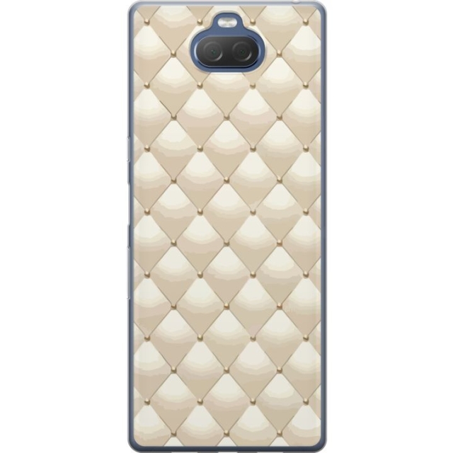 Mobile case for Sony Xperia 10 Plus with Gold shine design