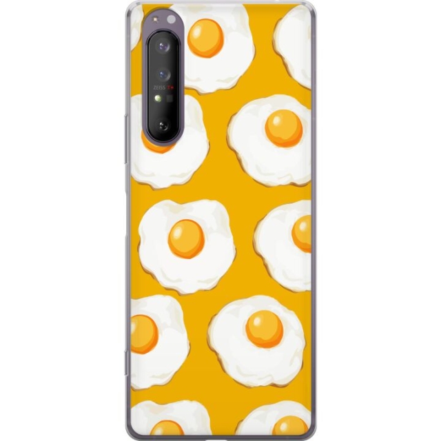 Mobile case for Sony Xperia 1 II with Fried egg design