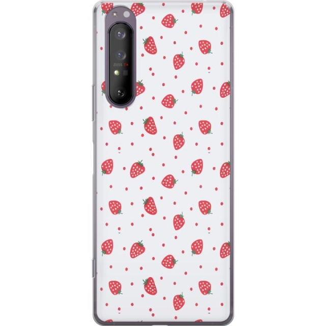 Mobile case for Sony Xperia 1 II with Strawberries design