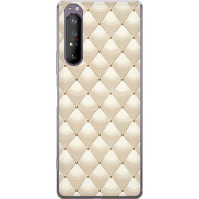 Mobile case for Sony Xperia 1 II with Gold shine design