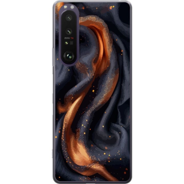 Mobile case for Sony Xperia 1 III with Fiery silk design