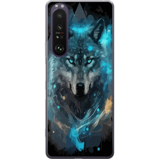 Mobile case for Sony Xperia 1 III with Wolf design