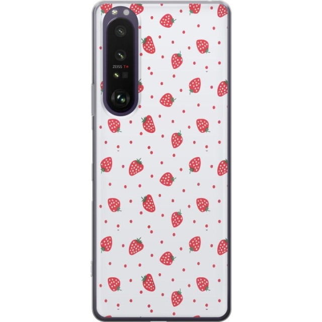 Mobile case for Sony Xperia 1 III with Strawberries design