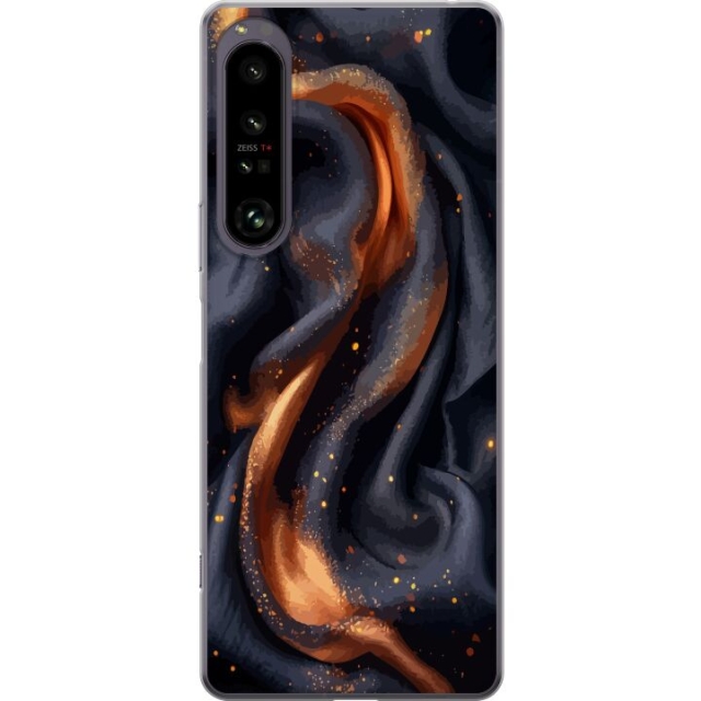 Mobile case for Sony Xperia 1 IV with Fiery silk design