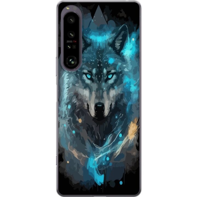Mobile case for Sony Xperia 1 IV with Wolf design