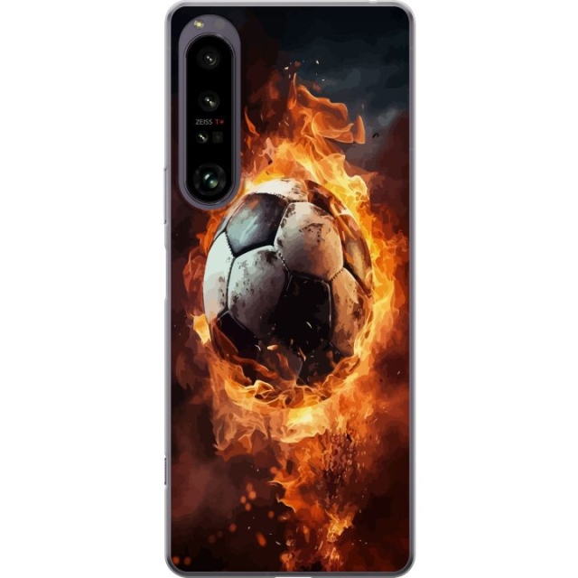 Mobile case for Sony Xperia 1 IV with Football design