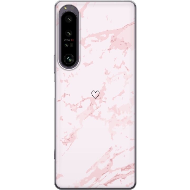 Mobile case for Sony Xperia 1 IV with Pink Heart design