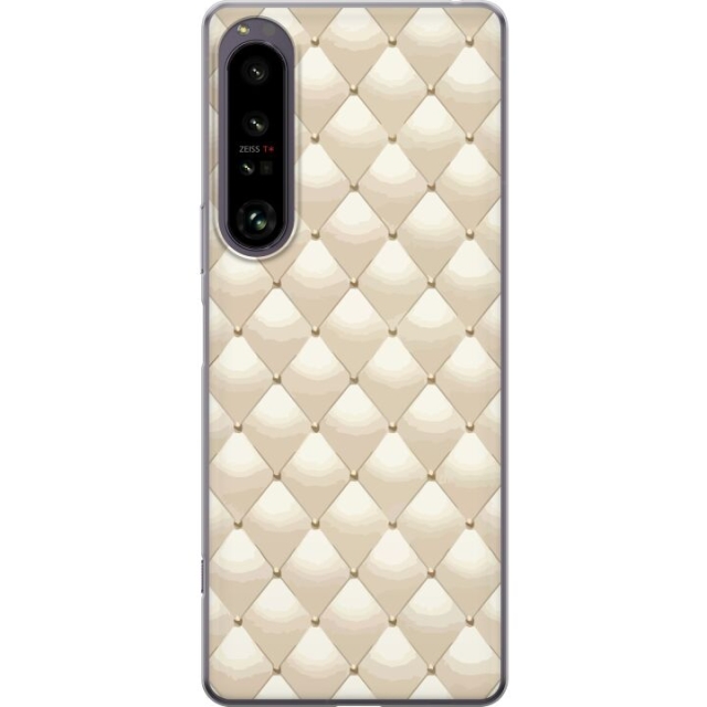 Mobile case for Sony Xperia 1 IV with Gold shine design