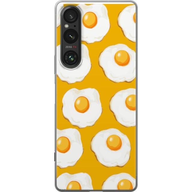 Mobile case for Sony Xperia 1 V with Fried egg design