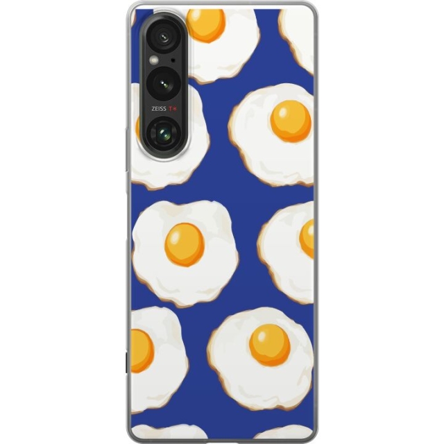 Mobile case for Sony Xperia 1 V with Fried eggs design